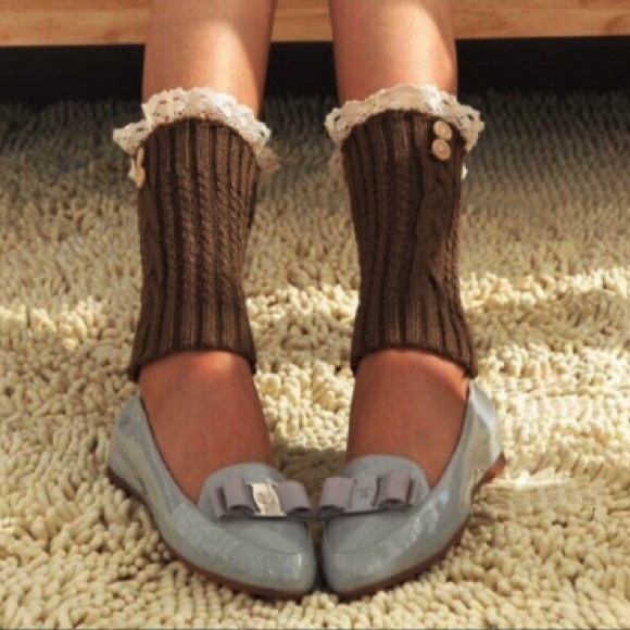 Olive Green Kit Boot Socks Leg Warmers - Picture 1 of 4